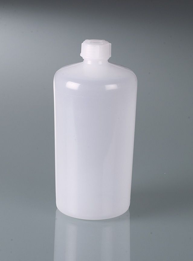 Tall-form bottle, LDPE transparent, 1000 ml, w/cap