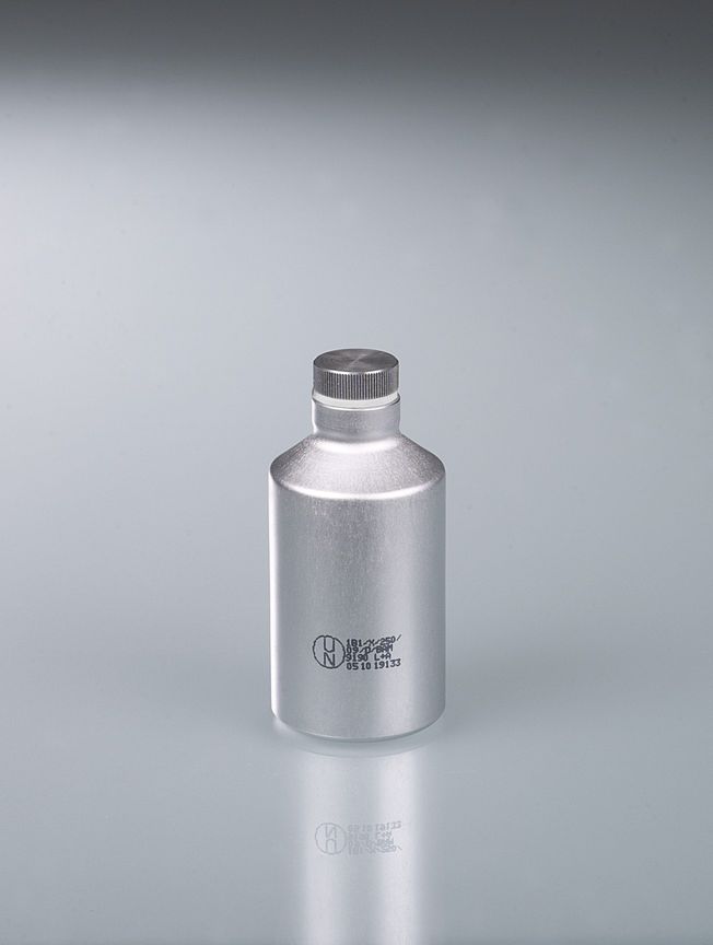 Transport bottle aluminium UN, 99.5, 125ml, w/ cap