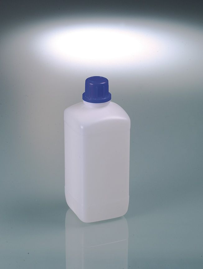 Narrow-necked reagent bottle, HDPE, 1000ml, w/ cap