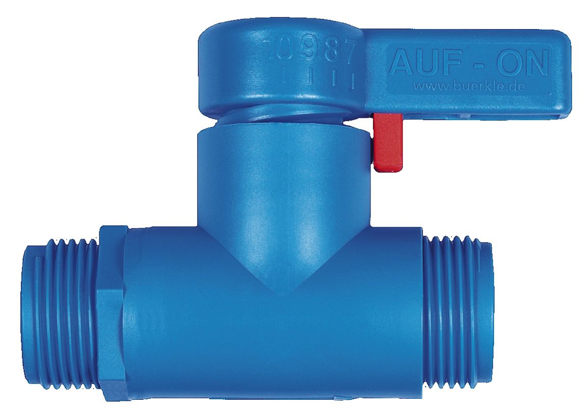 StopCock straight-through, 3/4" outer - 3/4" outer