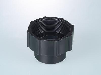 Thread adapter 40mm inner - 2" BSP inner, black
