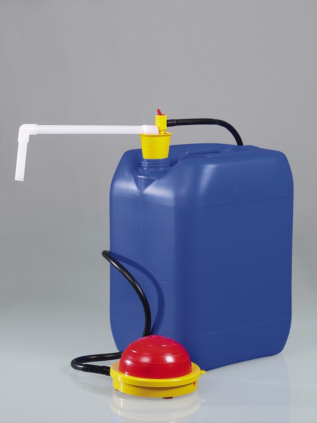 OTAL foot pump PVDF, tube Ø 16mm, pump cap.20l/min