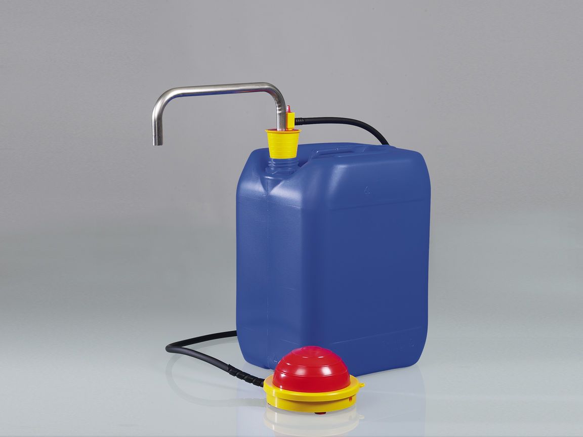 OTAL foot pump V2A, tube Ø 18 mm, pump cap.26l/min