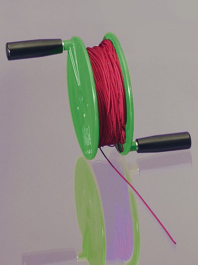 Manually-operated reel PP, green