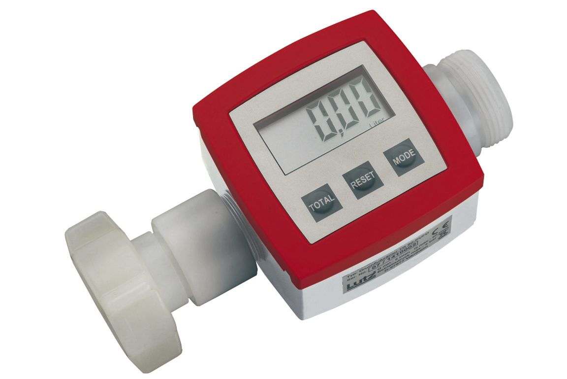 Flow meter, G 1 1/4", for highly aggressive liq.
