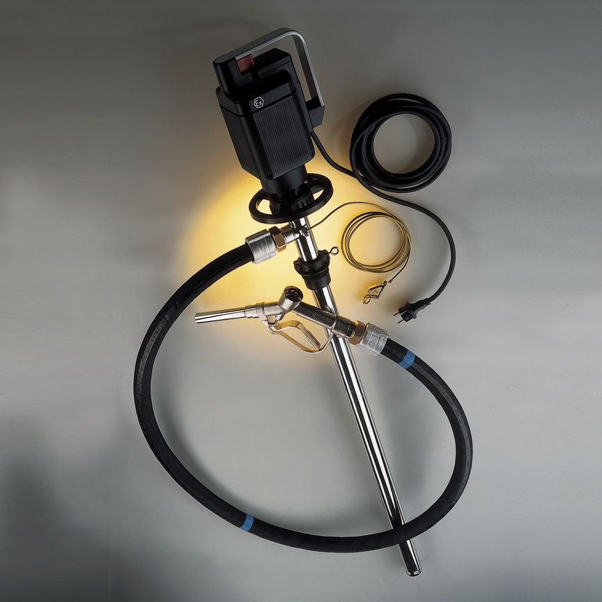 Drum pump for solvents, 100 cm, 95 l/min