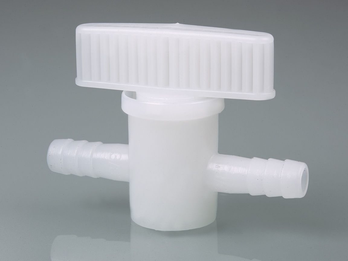 Hose tubing stop-cock, HDPE, Ø9-11mm, NW 7mm