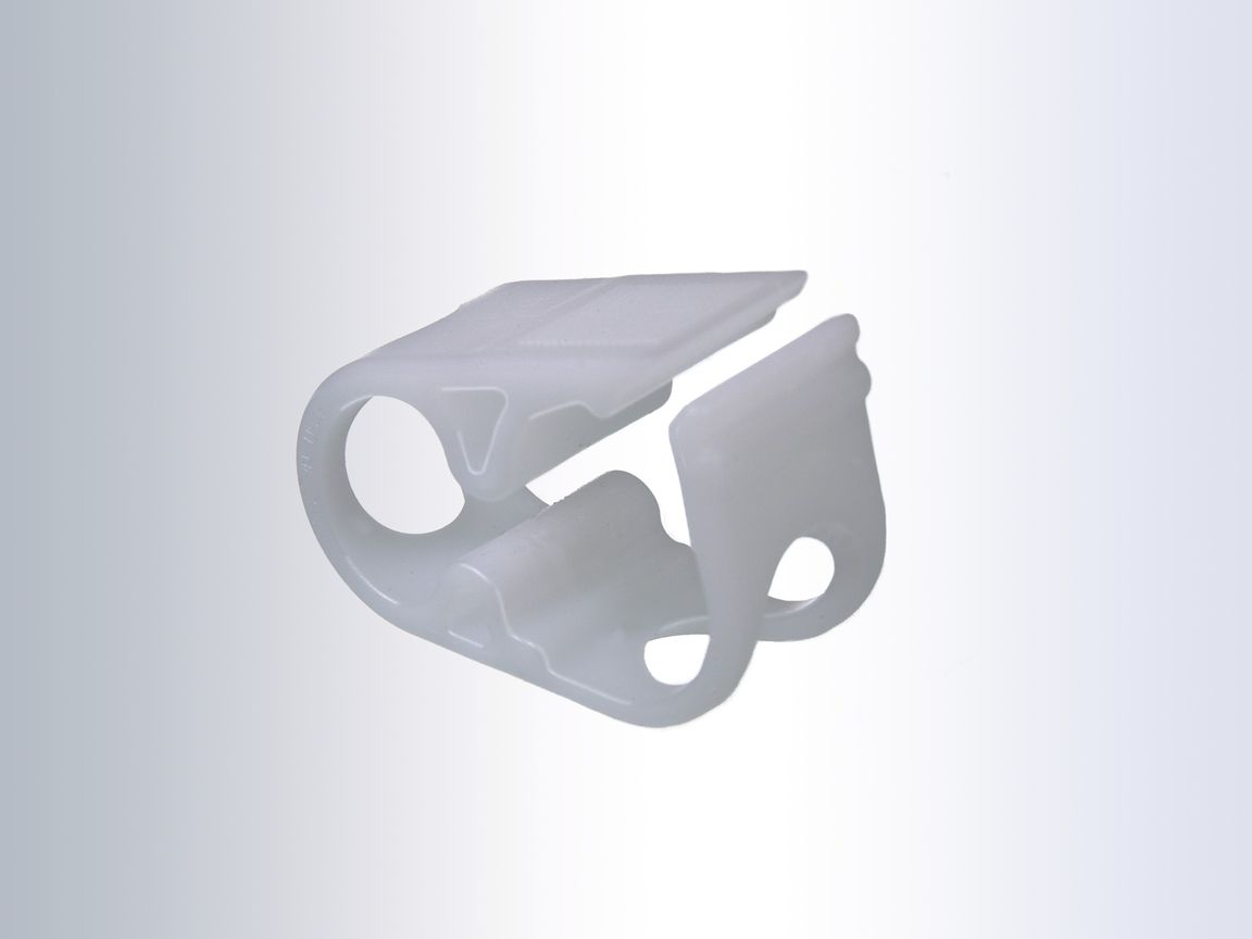 Hose clamp Squeeze-Fix, POM white, for Ø3-10mm