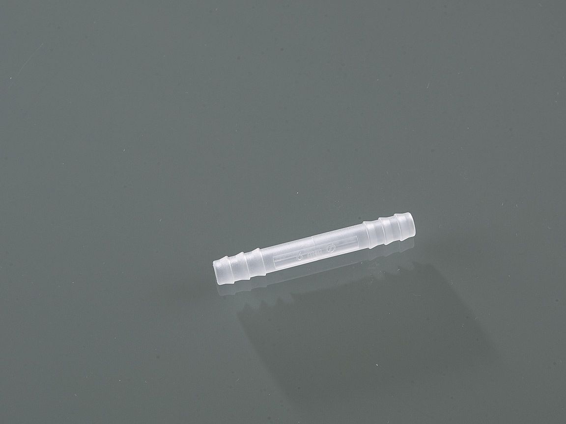 Conn. straight, cyl. nozzle, PP, Ø5-7mm, 10pcs