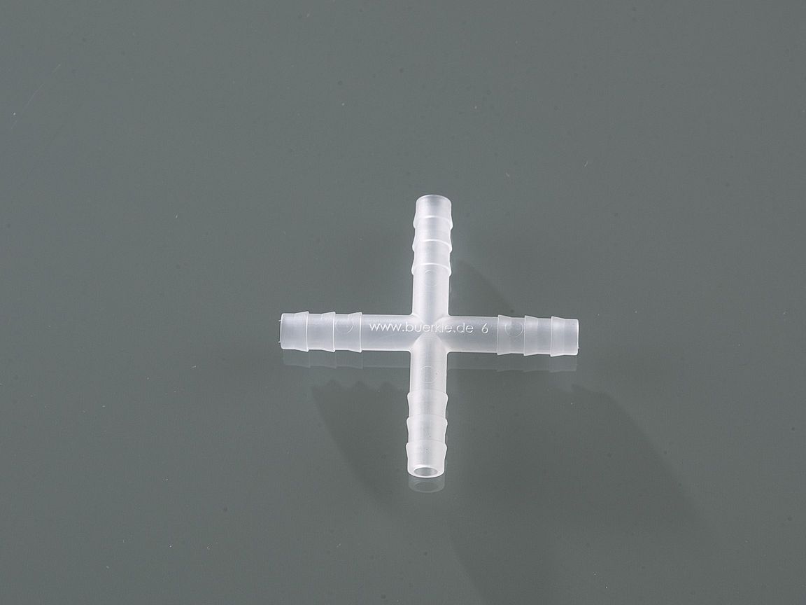 Four-way connector, PP, for Ø5-7mm, cyl., 10pcs