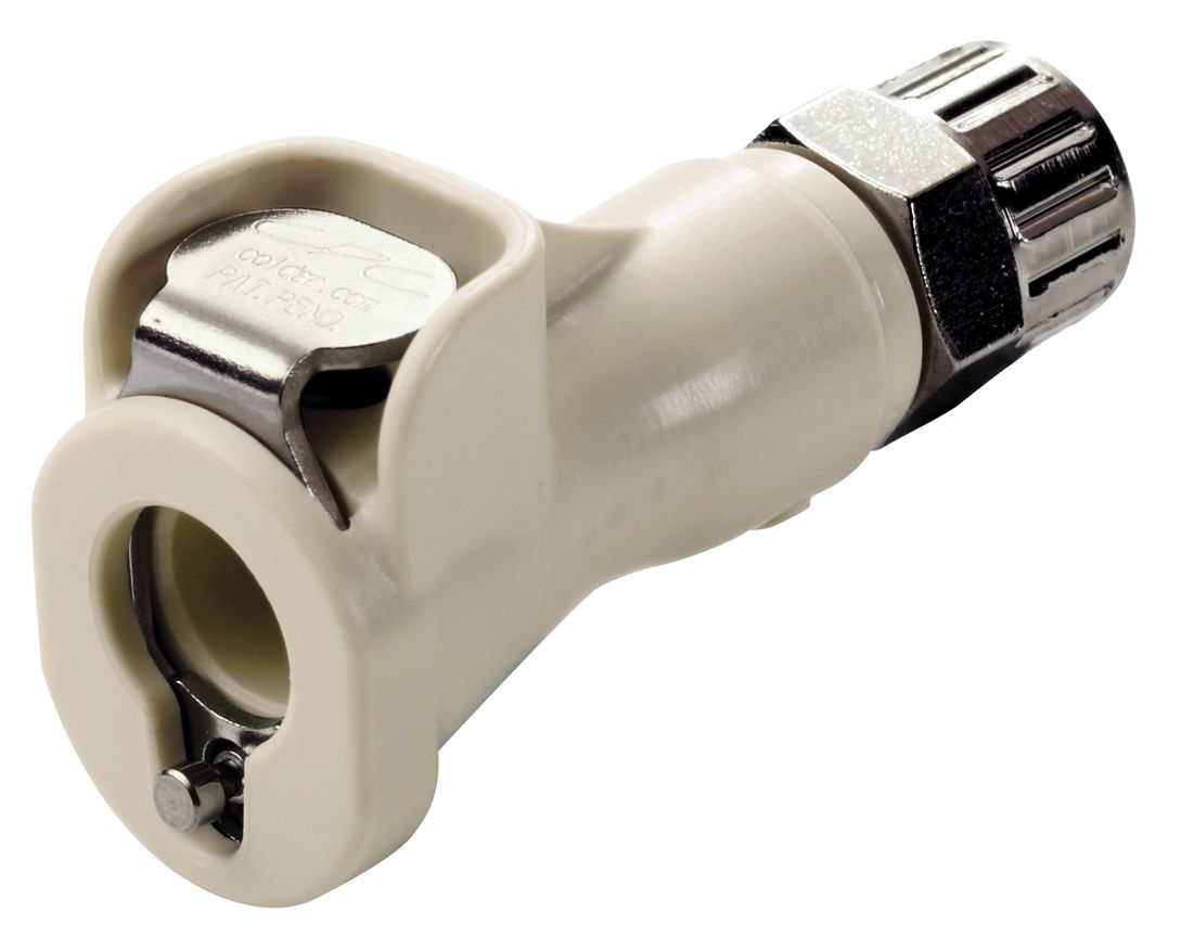 Lynkobling, PP, hun, m.  ventil, skrue Ø4x6mm