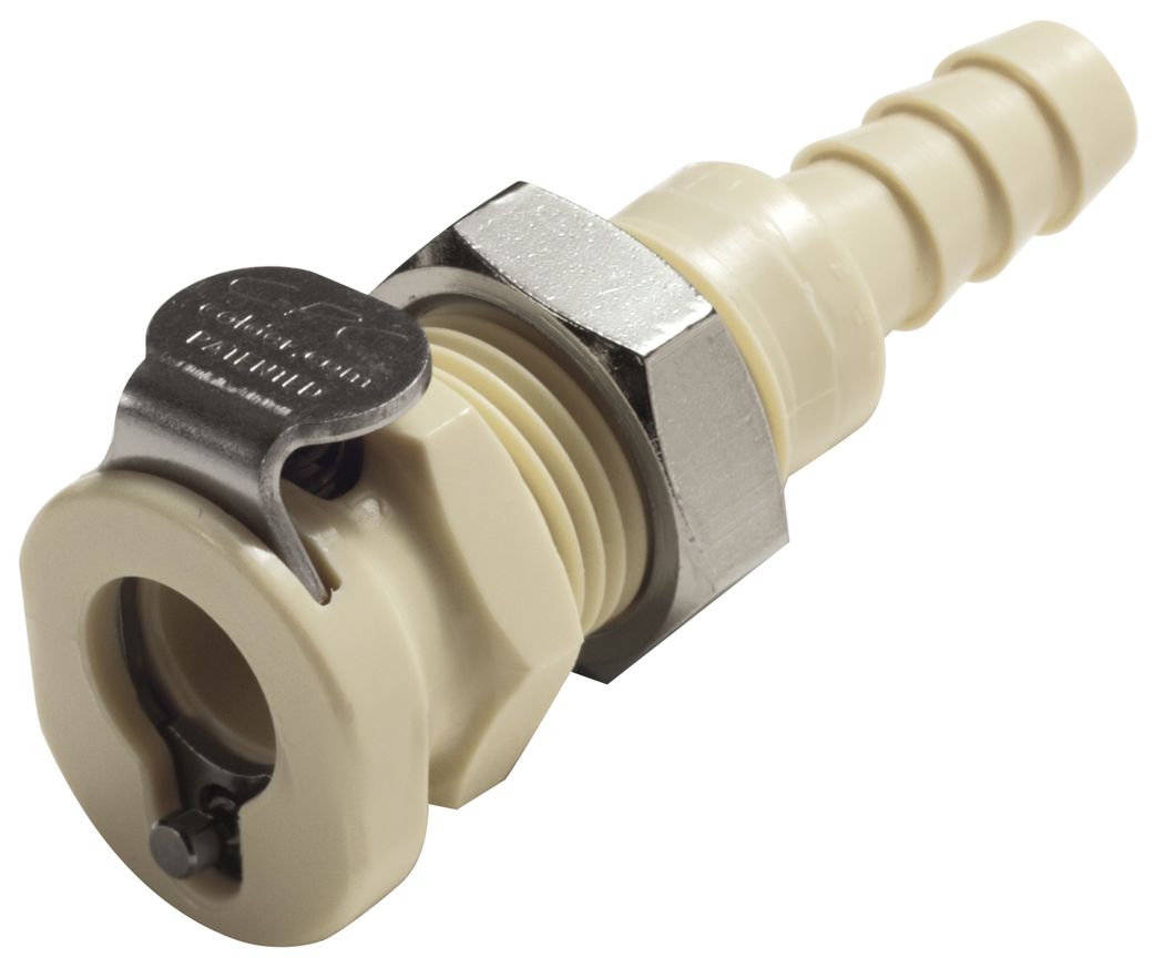 Lynkobling PP, hun, m.  ventil, b-h, Ø6,4mm