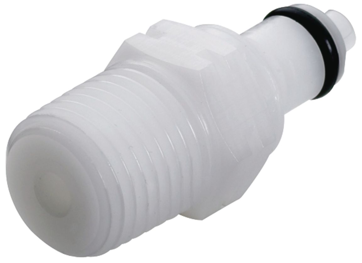 Lynkobling, POM, han, m.  ventil, 1/8" BSP