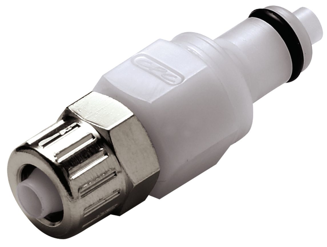 Lynkobling, POM, han, m.  ventil, skrue Ø4x6mm