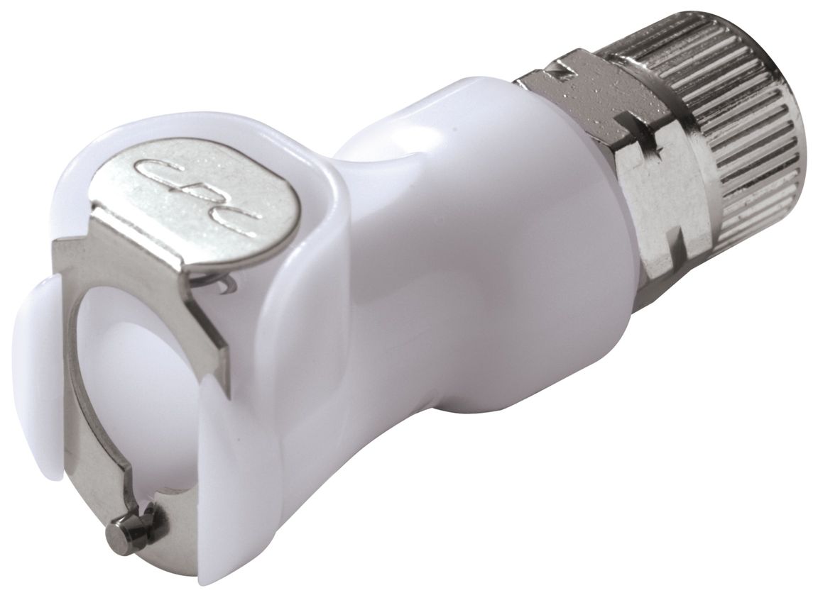Lynkobling, PP, hun, m.  ventil, skrue Ø6x8mm