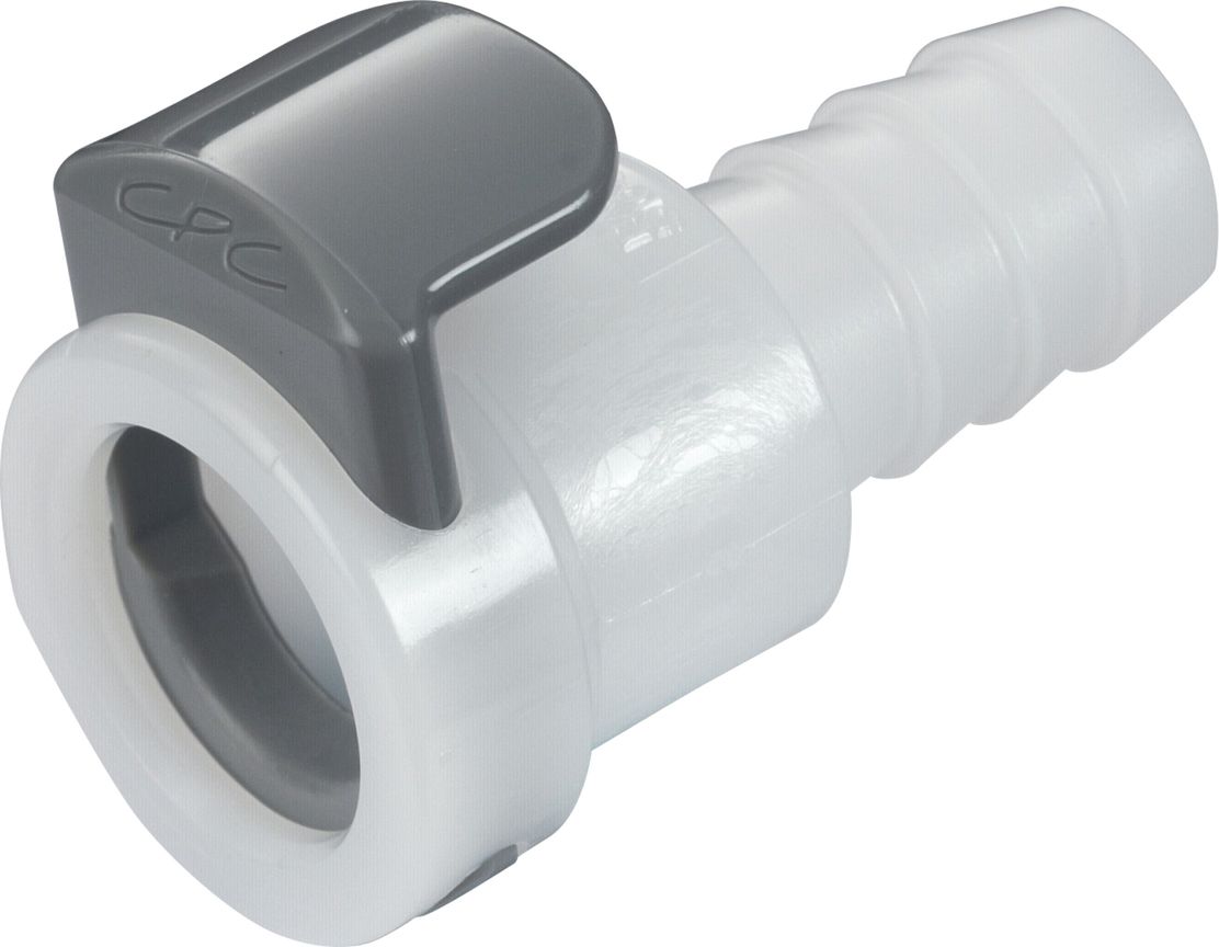 Lynkobling, POM, hun, u. ventil, stuts, Ø9,5mm