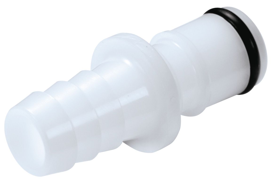 Lynkobling, POM, han, u. ventil, stuts, Ø9,5mm