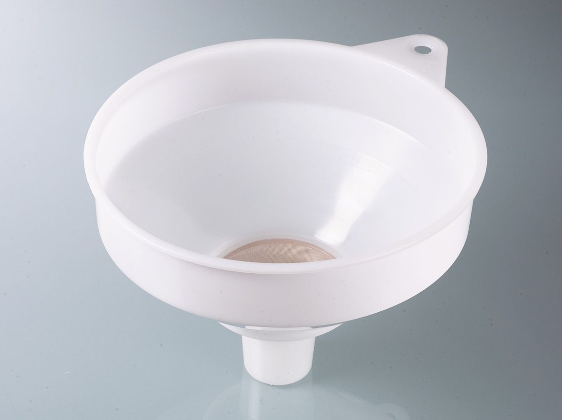 Powder funnel, PE, outer-Ø 253, outlet-Ø 50