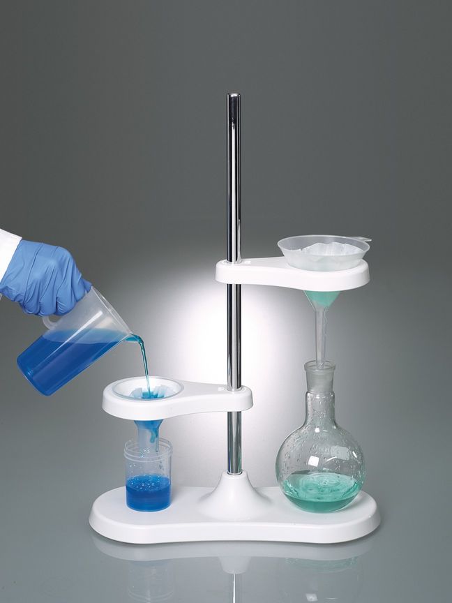 Funnel stand for two funnels, for Ø 40-180