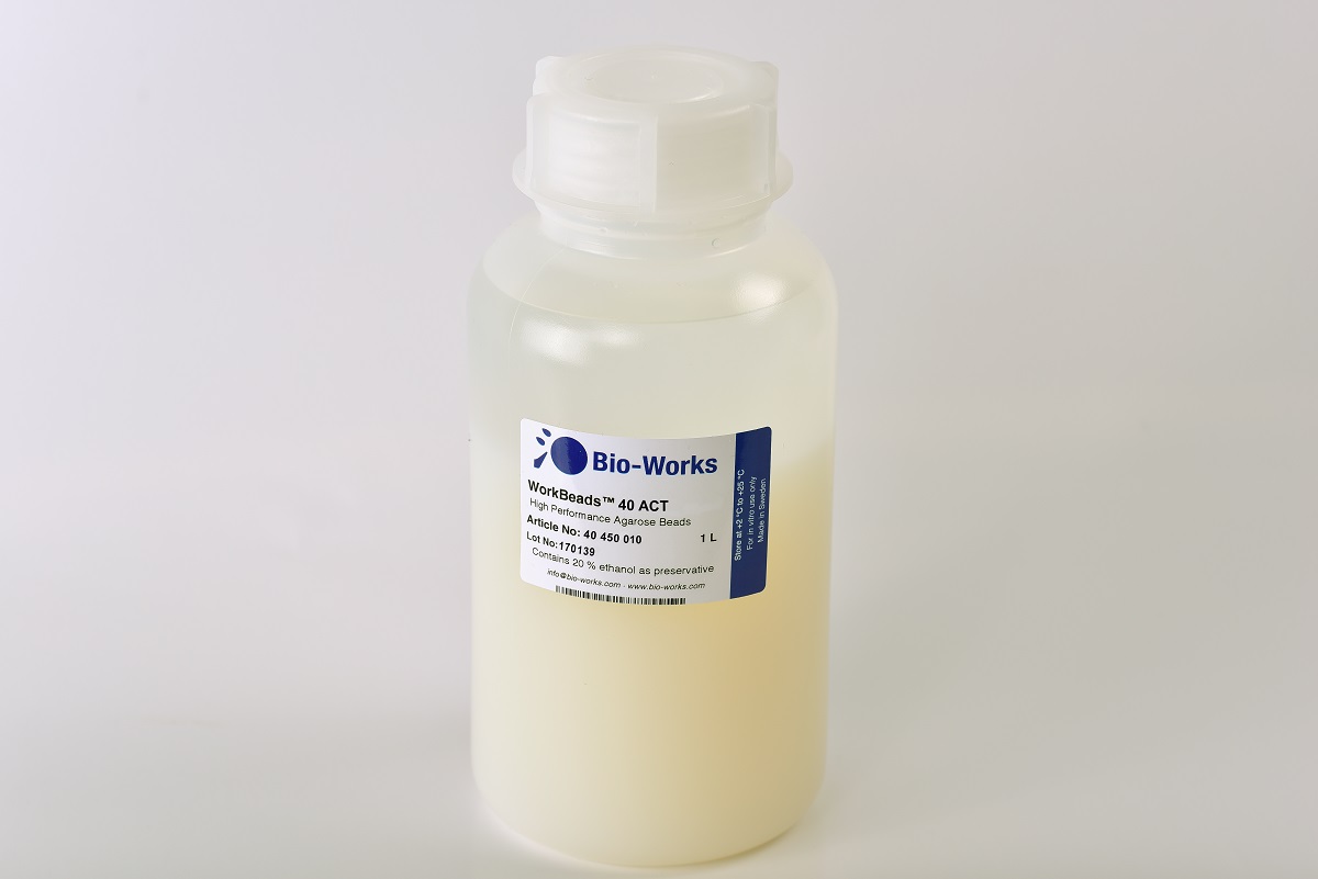 WorkBeads 40/1000 ACT, Bulk resin, 1 L