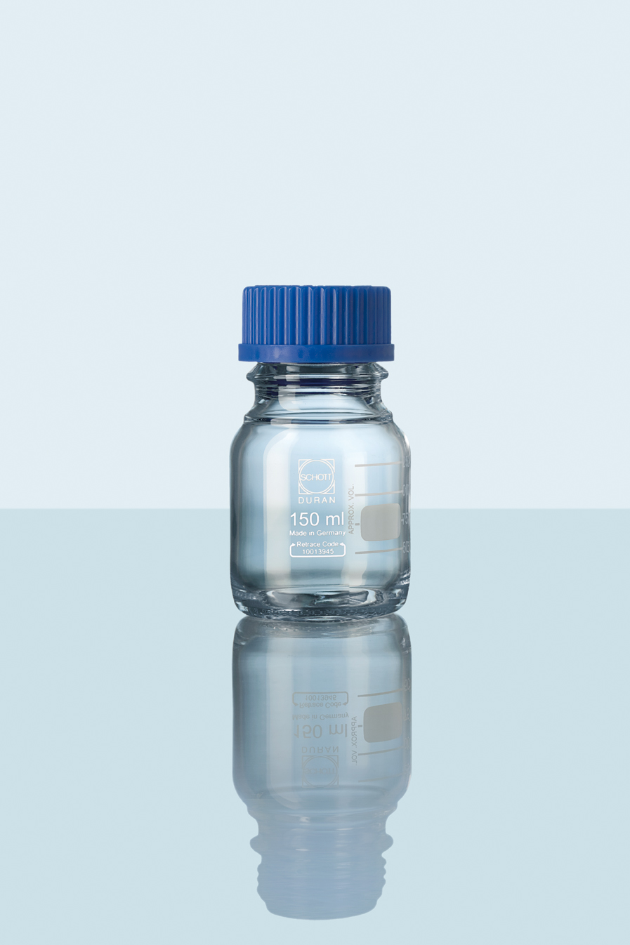 DURAN« bottle, clear, grad., GL45, 150ml, 10pcs