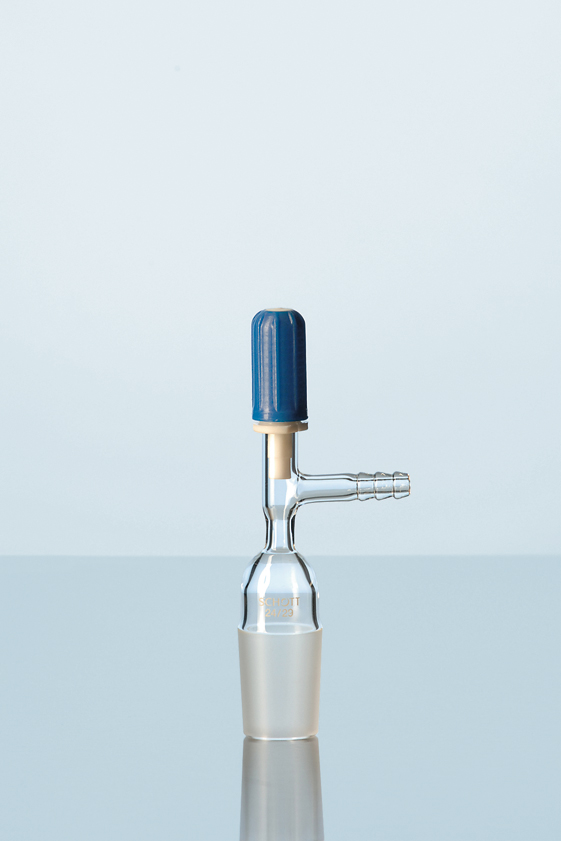 DURAN Stopcock med PTFE-spindle for NOVUS, side