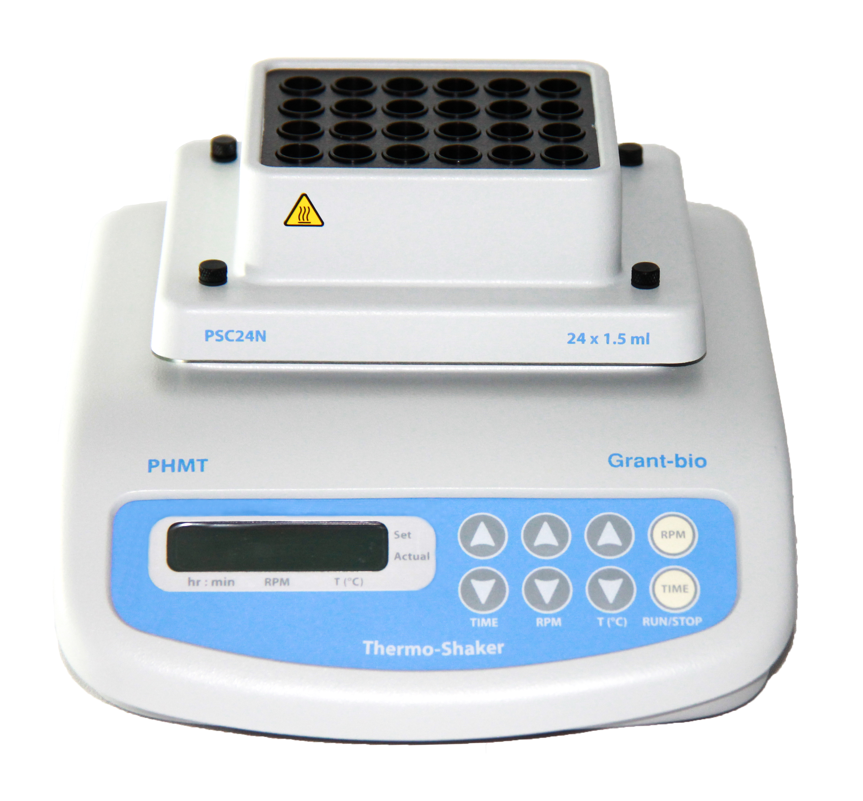 Thermoshaker heating for microtubes and pcr plates