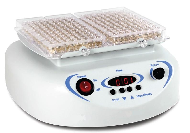 Microplate shaker for 2 or 4 plates, platform for
