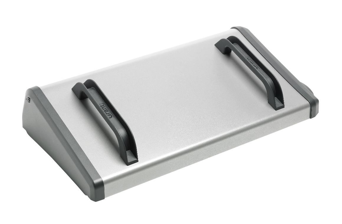 Lid gabled stainless steel with hinges for ST38 ba