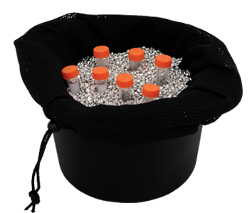 Chill Bucket with 2 L Lab Armor Beads, chill packs
