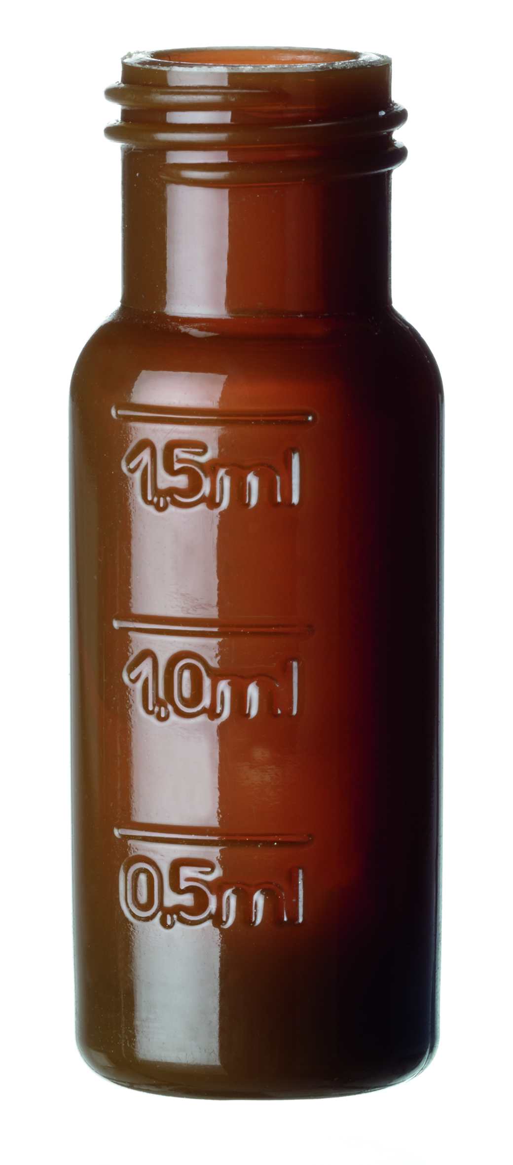 Skruelågsglas 2 ml 9mm, PP, grad., brun, 100stk