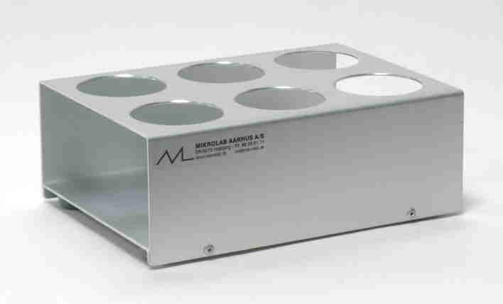 Rack for 6 reaction vessels