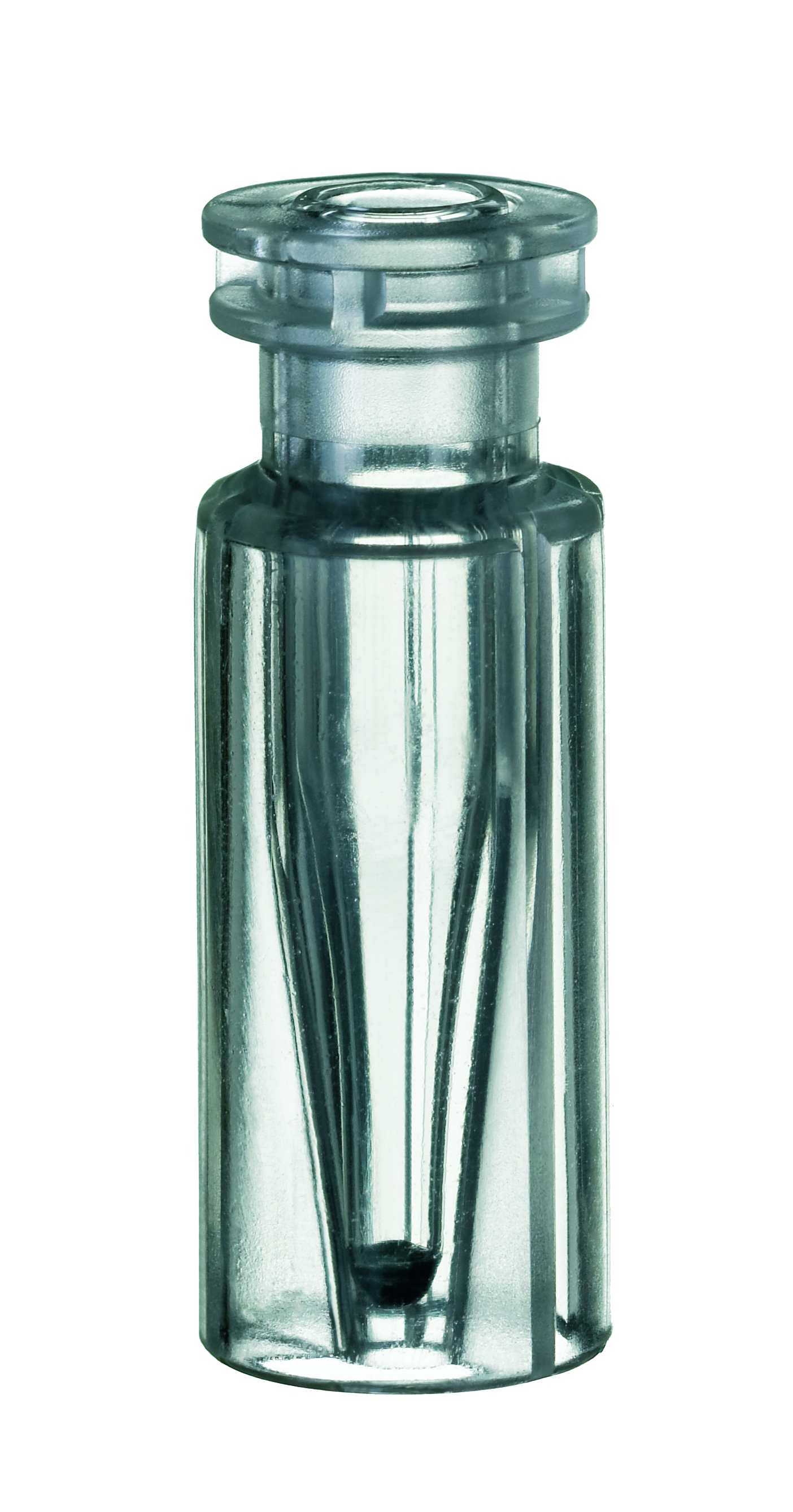 Crimp vial 0,2 ml 11 mm neck, plast w/gl.ins., 100