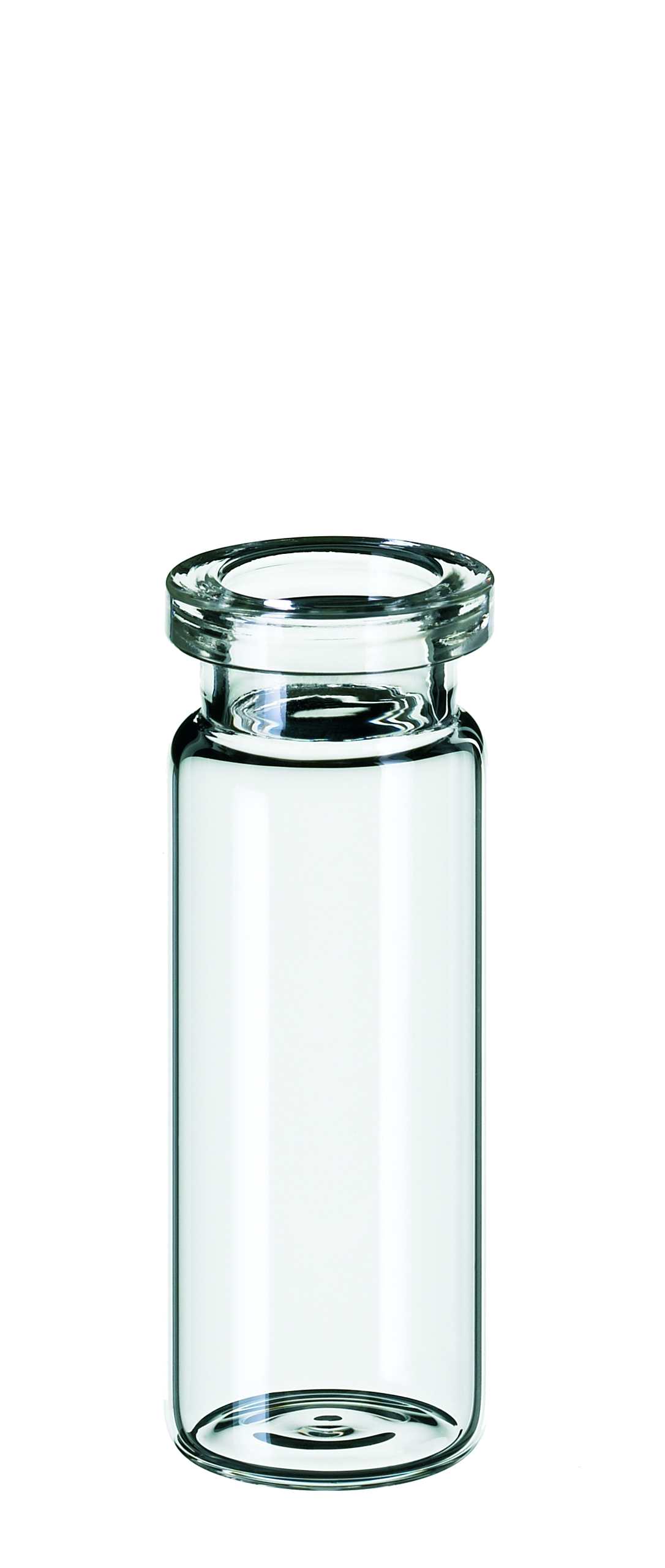 Inj.flaske 10 ml 20 mm kr., HS, flad bund, 100stk