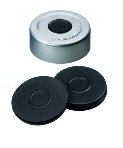 Crimp cap 20 mm butyl, 100 pcs