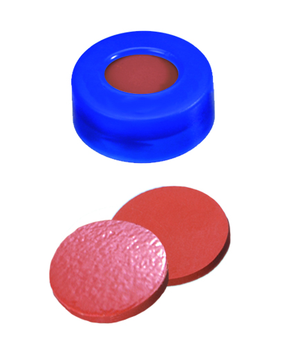 Snap lid 11 mm PE rubber/TEF, blue, 100 pcs