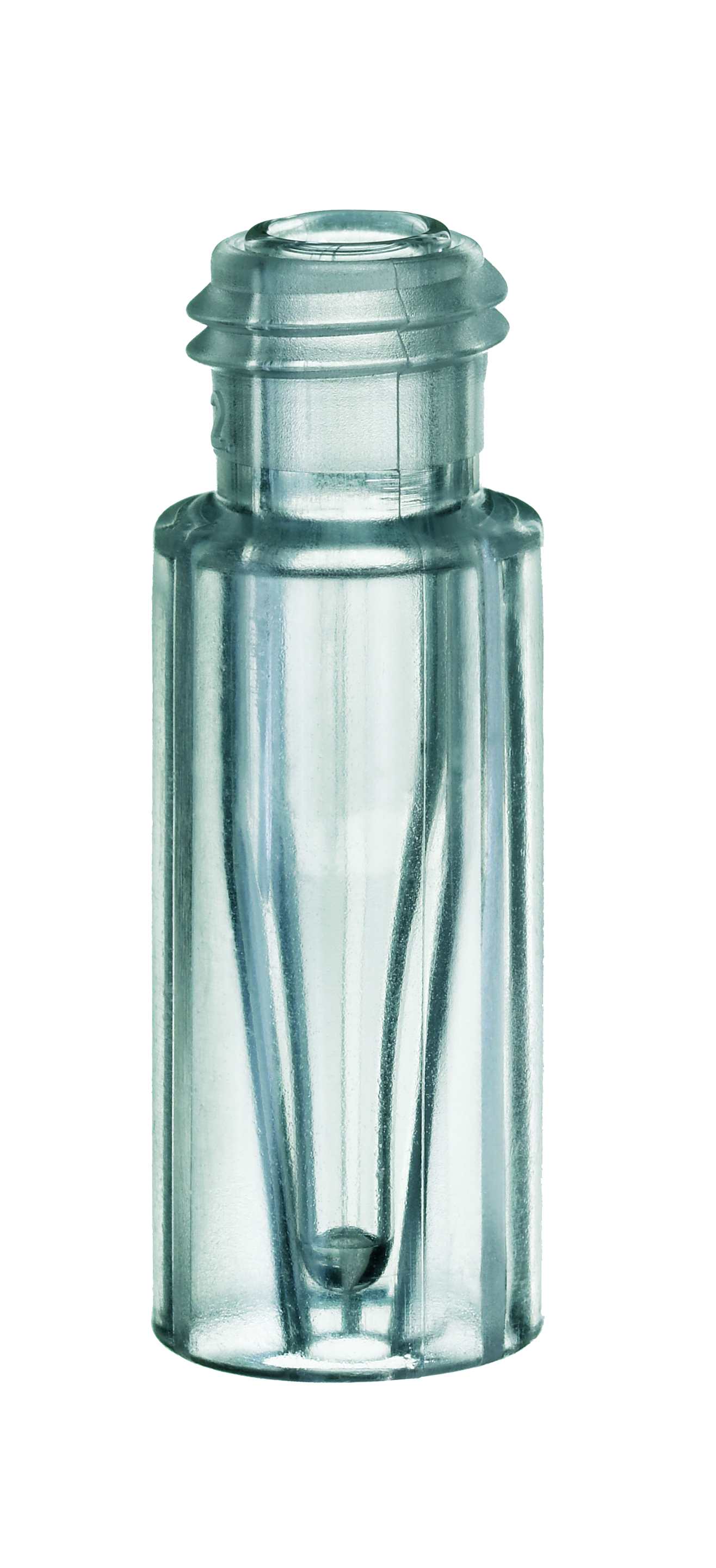Screw cap vial 0,2ml 9mm, plast w/gl. ins., 100pcs