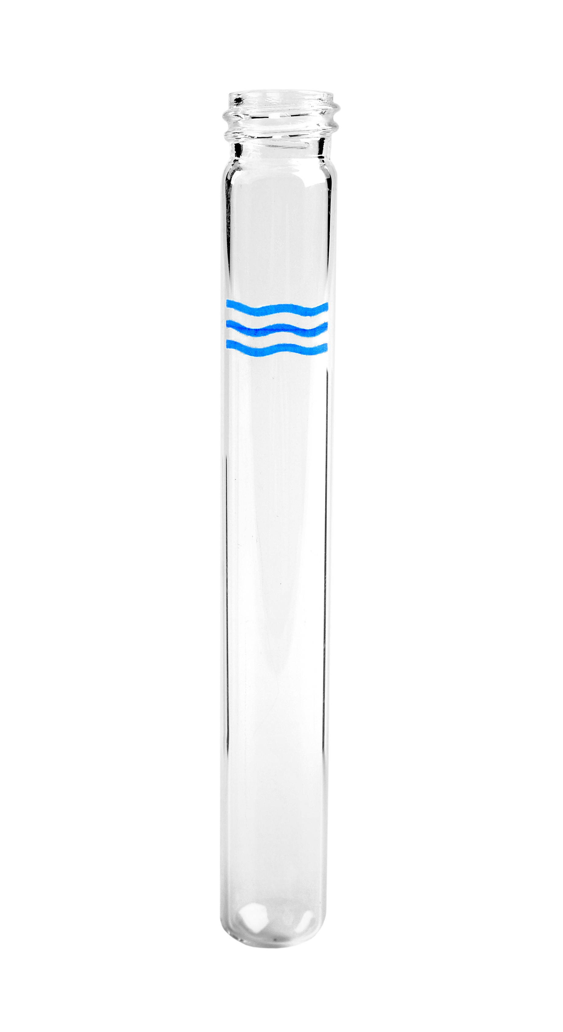 Screw cap vial 10 ml 13x100 mm, round btm, 125 pcs