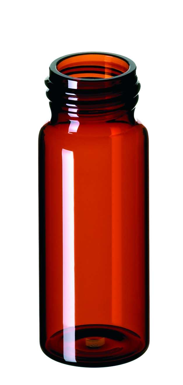 Screw cap vial 30ml, 27,5x72,5mm, EPA, amber, 100p