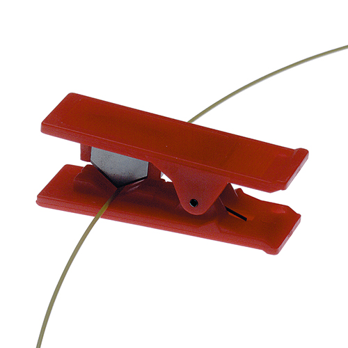 Guillotine tubing cutter, red