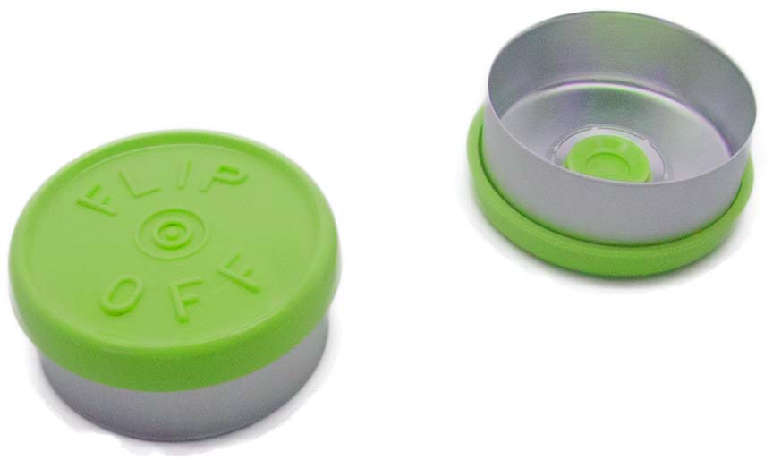 Kapsel 20mm, alu, f-o, gul-grøn, ctr afr, 1000stk