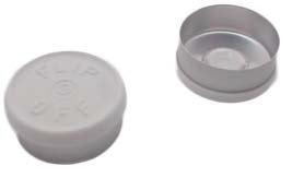 Crimp cap 20 mm, ctr. tr, flip-top, white, 1000pcs