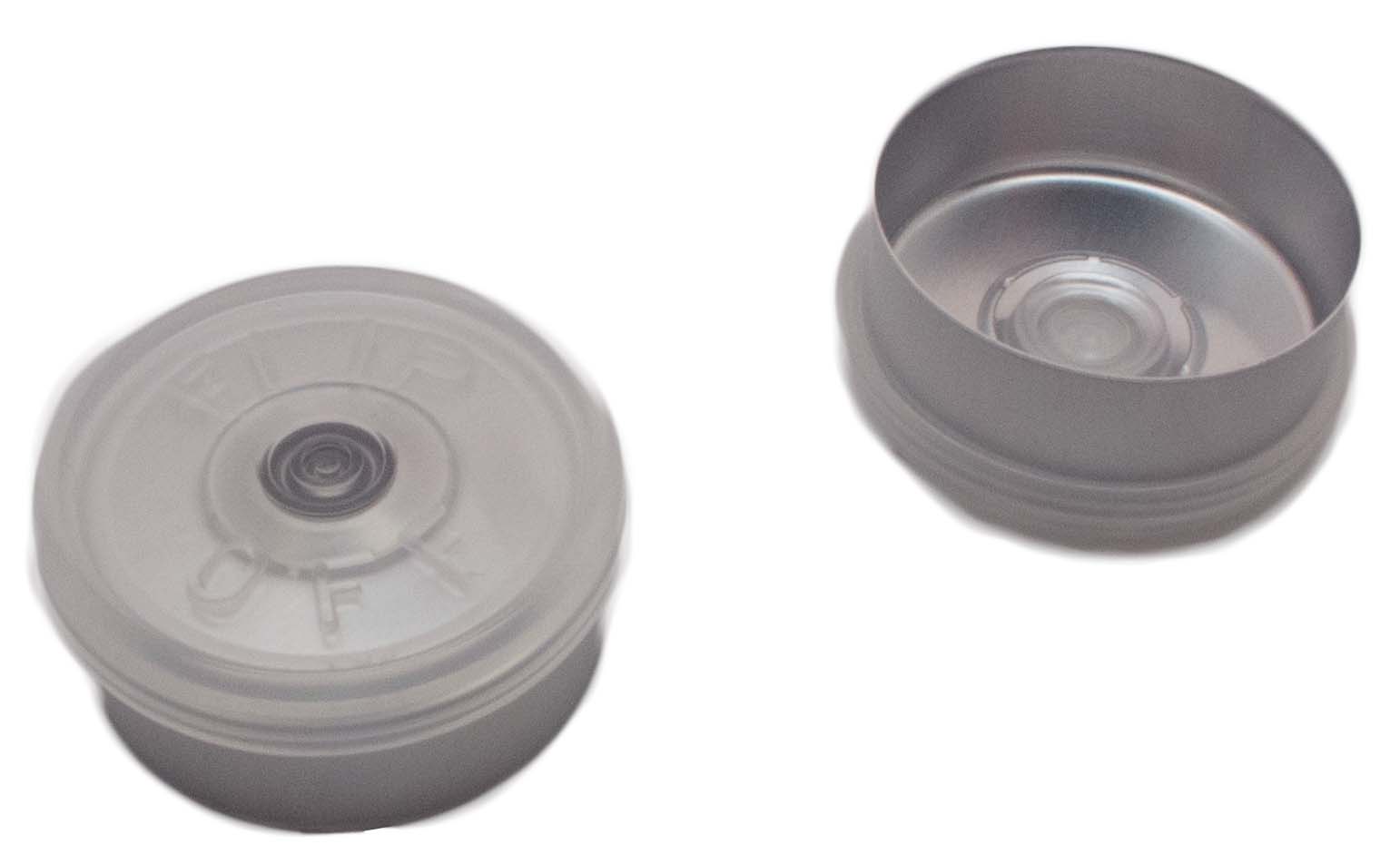 Kapsel 20mm, alu, f-o, trsp, ctr afr, 1000stk