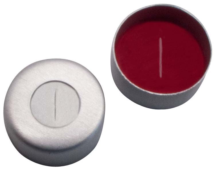 Kapsel 8mm, alu, Sil/PTFE, slids, 1,3mm, 100stk