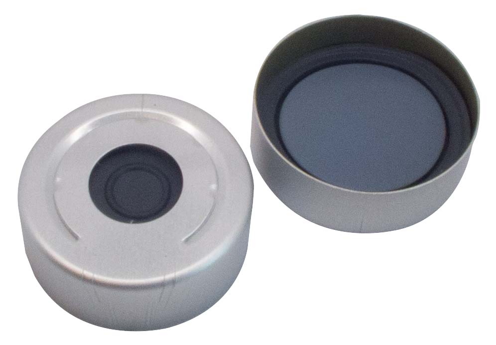 Crimp cap 20mm, HS, PF, B/PTFE, 3,0mm, 100pcs