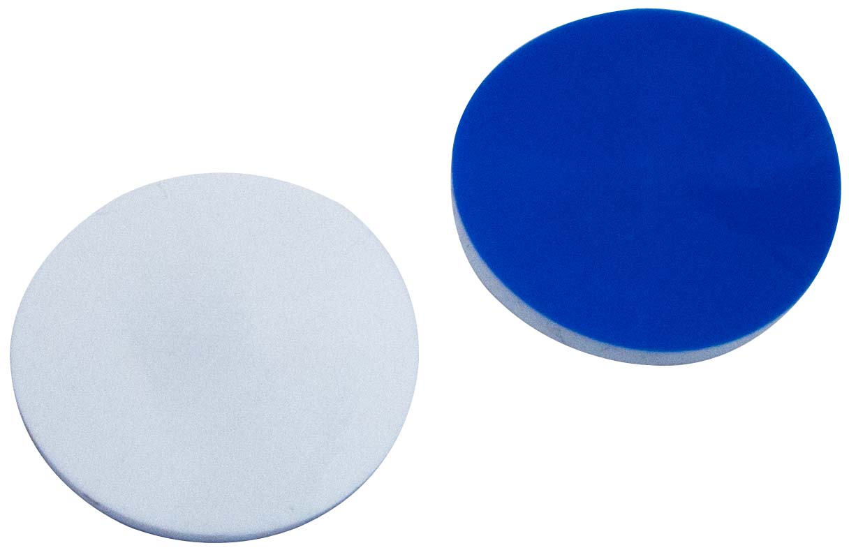 Septa 20,6mm, Silicone/PTFE, 1,5mm, 55S, 100stk