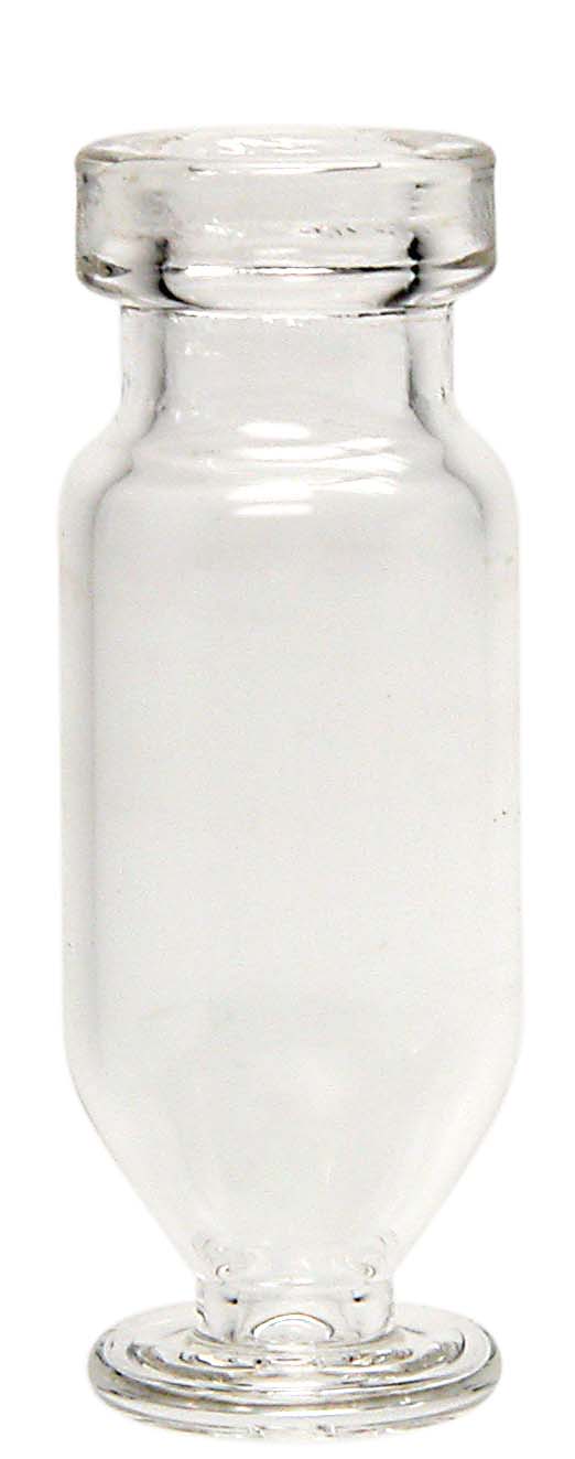 Mikro-vial 1,1ml, 11mm, klar med fod, 100stk