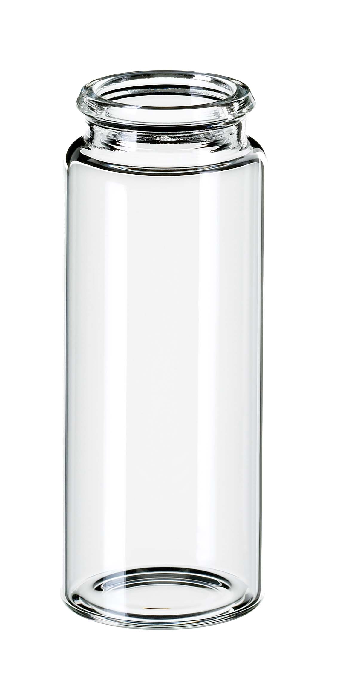 Vial til snaplåg 25ml, 65x26mm, klar, 100stk