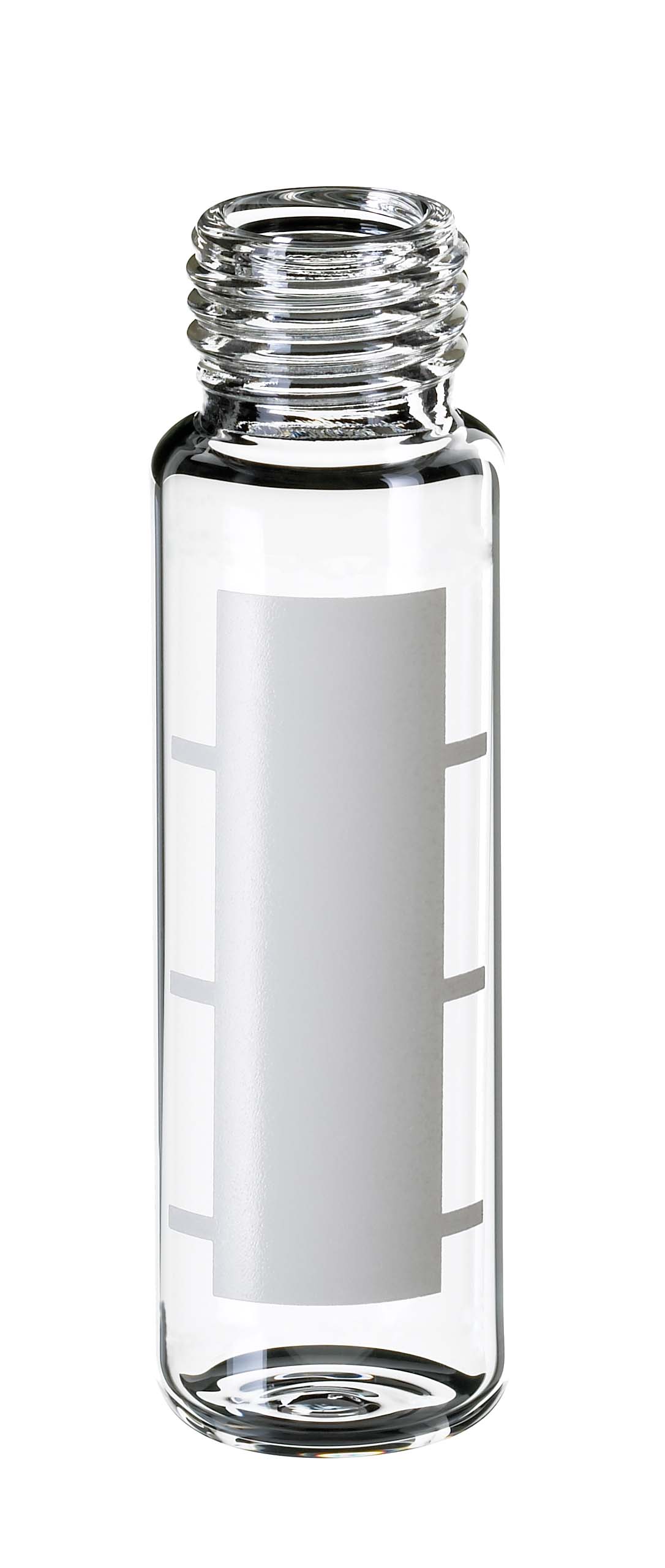 HS-vial 20ml, ND18F, klar, afr. bund, lb/s, 100stk