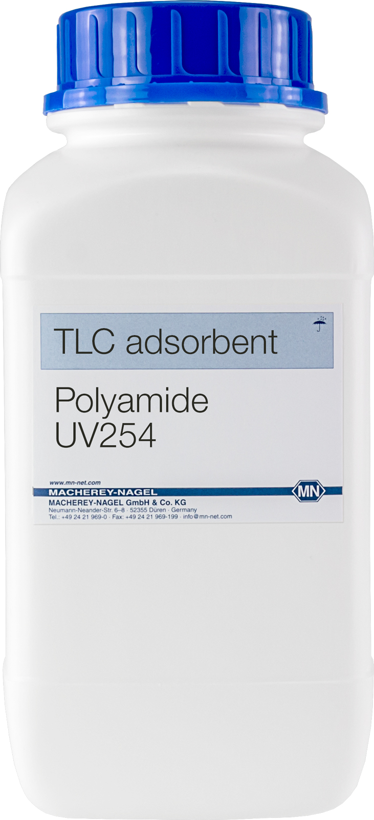 Polyamide TLC 6 UV254, 1000 g i plastbeholder